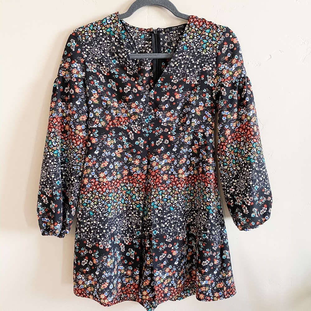 Zara Floral Long Sleeve Romper